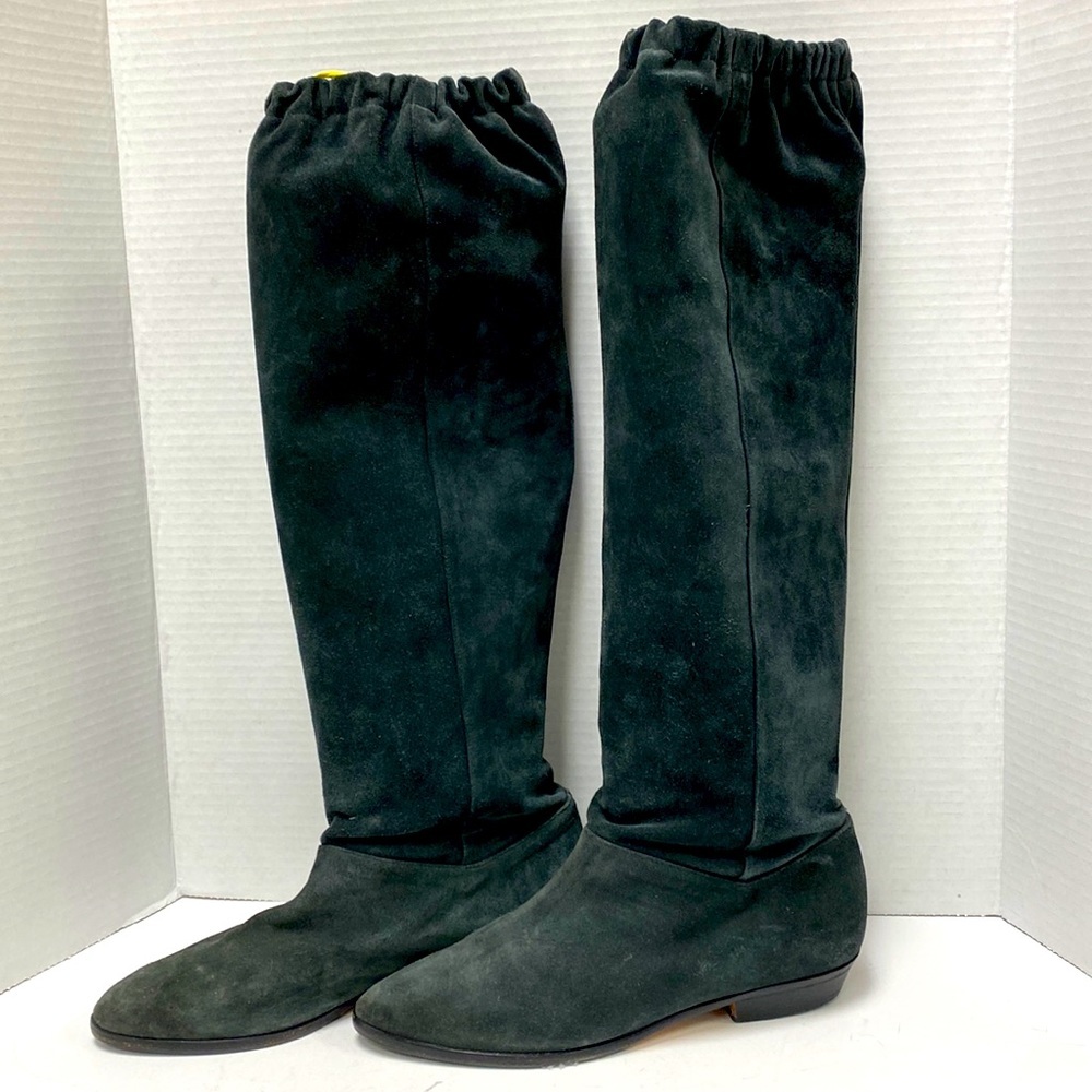 Andrew Geller Women’s Over The Knee Gray Suede Boots